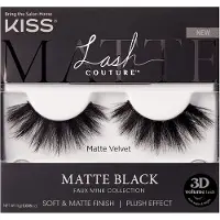 KiSS Velvet Faux Mink Wimpers - Synthetische Wimpers - Matte Zwart, Natuurlijk Uiterlijk