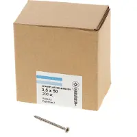 Hoenderdaal 4Tecx Spaanplaatschroef Pk Pozidrive RVS A2 3.5x50mm - 200 stuks