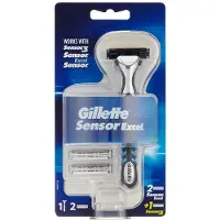 Gillette Sensor Excel Scheerhouder + 2 Excel / 1 Sensor3 Scheermesjes
