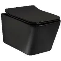 Kerra Tinos randloos toilet met softclose zitting zwart mat