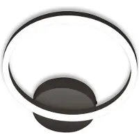 FABAS LUCE LED-wandlamp Giotto, dimbaar, zwart, Woon-/ Eetkamer, metaal, Modern, LED wandlamp