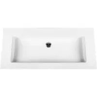 Bally Beta Solid Surface Enkele Wastafel 100cm Acryl Wit