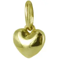 New Bling 9NBSAM-G190117 Gouden Hangertje - Dames - Hartje - 4 mm - 14 Karaat - Bedel - Goud