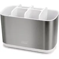 Joseph Joseph Tandenborstelhouder Badkamer Steel EasyStore Groot Wit