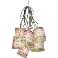 Konstsmide Decoratiesnoer meerkleurige papieren lantaarns led ()