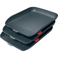 Leitz Brievenbak Cosy, set van 3, voor A4-documenten, stapelbaar, grijs