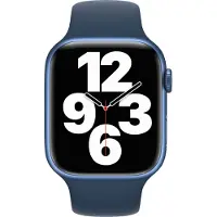 Apple Watch 42/44/45 mm Siliconen Horlogeband Sport Abyss-blauw