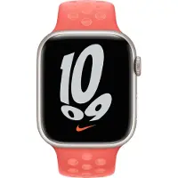 Apple Watch 42/44/45 mm Siliconen Horlogeband Nike Sport Magic Ember/Crimson Bliss