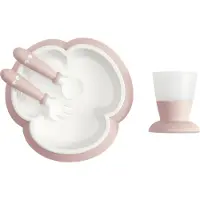 BabyBjörn Serviesset Vanaf 6 Maanden Pastelroze | Maat: tot 125 ml