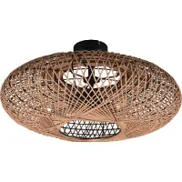 TRIO HEDDA - Plafondlamp - Zwart mat - excl. 2x E27 4 W - Plafondbevestiging