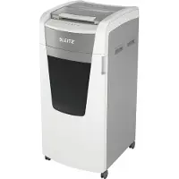 Leitz IQ Autofeed Office Pro 600 papiervernietiger P5, volautomatisch, micro cut 2 x 15 mm, 110 l, snijcapaciteit 600 vel, met rollen, wit