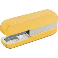 Leitz Cosy Nietmachine - Nietjesmachine Tot 30 Vel - Inclusief Nietjes - Ideaal voor Thuiskantoor/Thuiswerken - Warm Geel