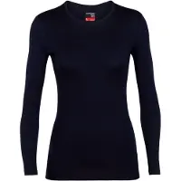 Icebreaker Ondershirt Womens 260 Tech LS Crewe Midnight Navy-L