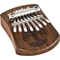 Meinl Mini Kalimba 8 notes tree of life black walnut