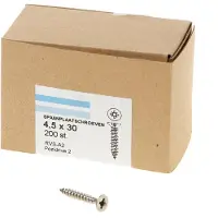 Hoenderdaal Spaanplaatschroef Rvs-A2 Pk PZ2 4.5X30 | 200 stuks - 0203.30.33201
