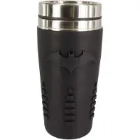 Paladone Batman Reismok met Siliconen Grip – 450 ml Dubbelwandige Herbruikbare Drinkbeker, Officieel DC Comics Product-