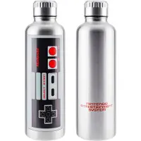 Paladone NES Nintendo Metal Water Bottle - Officially Licensed Retro Gaming Gift, Stainless Steel for Hot and Cold Beverages 400ml-