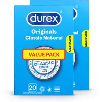 Durex Condooms Classic Natural 20st x2
