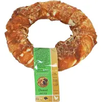 Gebr. De Boon Natuurlijke snack kip, donut met kip, 16 cm met banderol