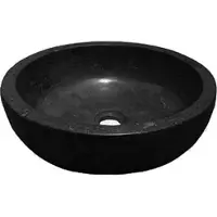 Bally B-Stone Hardstenen Opzetwaskom Natuursteen Rond 40x12cm Antraciet