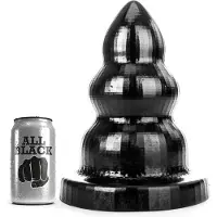 All Black - Triple Pleasure Buttplug - Zwart L