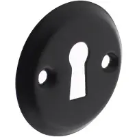 Intersteel | Rozet sleutelgat schroefgat | Mat Zwart