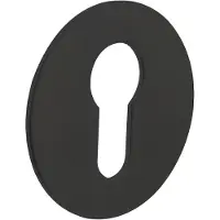 Intersteel | Rozet profielcilindergat | Rond | Zelfklevend | Plat | Mat Zwart