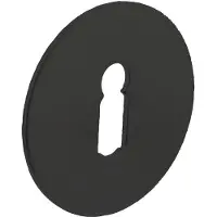 Intersteel Set van 2 sleutelrozetten Tira zelfklevend zwart Ø 55mm