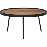 DTP Home Coffee table Saturnus large NATURAL,30xØ60 cm, recycled teakwood