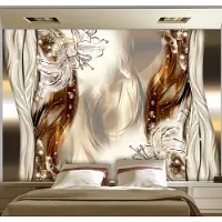 Karo-art 147cm X 105cm - Zelfklevend fotobehang - Etherische glans, 8 maten, premium print