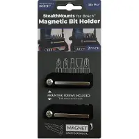 StealthMounts Bithouder voor Bosch 18v | 2 Stuks | Zwart - BH-BO-BLK-2