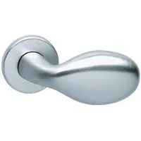 Intersteel gatdeel rechts knopkruk Druppel op rozet - chroom mat