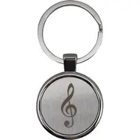 Aim Luxe Sleutelhanger Vioolsleutel satijn/chroom