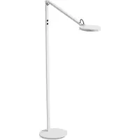FABAS LUCE LED-vloerlamp Regina, dimbaar, wit / opaal, Woon-/ Eetkamer, metaal, Modern, LED vloerlamp