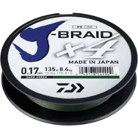 Daiwa J-braid 4 Braided Line 1350 M Groen 0.250 mm