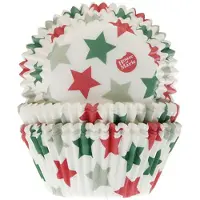 Partyking Cupcake Vormpjes - Ster - pk/50 - Baking Cups voor Muffins en Cupcakes