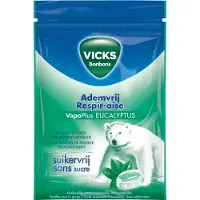 Vicks Ademvrij Eucalyptus Suikervrij 72 gr