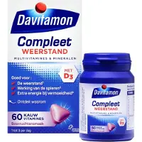 Davitamon Compleet Weerstand Bosvruchten 60 kauwtabletten