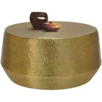 WOMO-DESIGN Salontafel Mae | WOMO-DESIGN metaal goudkleurig 90x90x45 cm salontafels | NADUVI