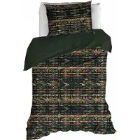 De Witte Lietaer Dekbedovertrek Rufus Khaki Flanel-140 x 200 / 220 cm | 1-Persoons