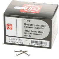 HJZ Schroefnagel Bk 2,5X30Mm Rvs 1Kg (1150)