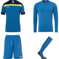 Uhlsport Goalkeeper Offense 23 Short Sleeve Set Blauw S Man