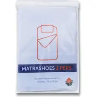 Kortpack 1 persoons matrashoes 114 x 225 cm. 50my. 1 stuk. (015.0233)
