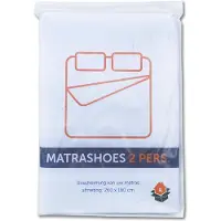 Kortpack - 2 persoons matrashoes - 260cm x 180cm x 50my - 1 stuk - Transparant - (015.0234)