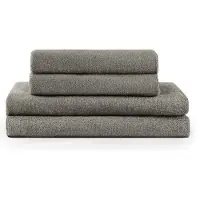 Blumtal Terry Handdoeken Set - 2 x Baddoek & 2 x Handdoek: Grijs