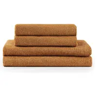 Blumtal Terry Handdoeken Set - 2 x Baddoek & 2 x Handdoek: Pompoen