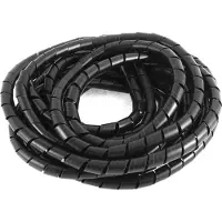 Kortpack - Spiraalband 19mm breed - SRPE-19-0 - Bereik 17-130mm - Zwart - 10 meter per Verpakking - Kabelmantel - Op Maat te Knippen - (099.6104)