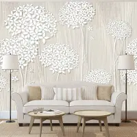 Karo-art 245cm X 175cm - Zelfklevend fotobehang - Elegante bloemen , Premium Print