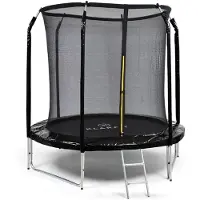 Klarfit Jumpstarter trampoline Ø 2,5 m net 120 kg max. 195 cm Ø springoppervlak