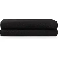 Blumtal Terry Handdoeken Set - 2 x Baddoek - 70 x 140 cm - Zwart